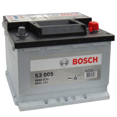 Bosch S3 akkumulátor, 12V 56Ah 480A EU J+, 0092S30050, magas